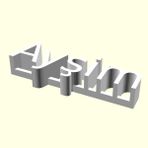Aldım Geldi Ayşim Kişiye Özel Üretim Organik Plastik Beyaz Renk 3D Baskı Dekoratif İsimlik