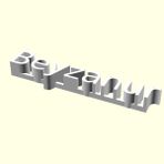 Aldım Geldi Beyzanur Kişiye Özel Üretim Organik Plastik Beyaz Renk 3D Baskı Dekoratif İsimlik