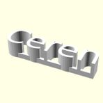 Aldım Geldi Ceren Kişiye Özel Üretim Organik Plastik Beyaz Renk 3D Baskı Dekoratif İsimlik