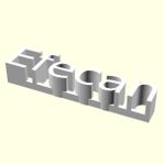 Aldım Geldi Efecan Kişiye Özel Üretim Organik Plastik Beyaz Renk 3D Baskı Dekoratif İsimlik