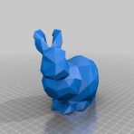 AldımGeldi Lowpoly Tavşan Dekoratif Hediyelik Süs Eşyası Maket Biblo
