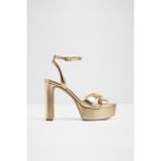 Aldo Rosine Sandalet Yüksek Topuklu Sandalet Abiye Sandalet - Sarı - Gold