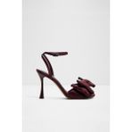 Aldo Tinsel Sandalet Yüksek Topuklu Sandalet Abiye Sandalet - Kırmızı - Bordo