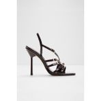 Aldo Xara Sandalet Yüksek Topuklu Sandalet Abiye Sandalet - Kahverengi