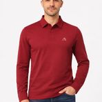 Alec Erkek Regular Fit Uzun Kollu Polo Yaka Tişört – Bordo