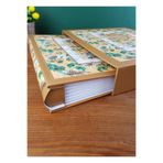 Aledo 10x15cm 500'lük Kutulu Çiçek Desenli Fotoğraf Albümü 6506 (Turuncu)