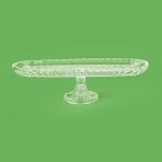 Alegre Glass Damla Ayaklı Kayık 39x14x11 cm Sunumluk