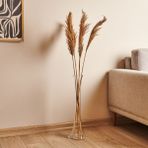 Alegre Glass Fil Ayağı Dekoratif Cam Vazo - Şeffaf - 60 cm