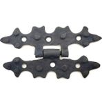 Alem Antika Tarz Dekoratif Pirinç Yıldız Menteşe - 84X44 Mm, Oksit