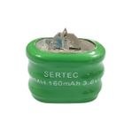 Alem Sertec - 3.6V 3S1P 160 Mah 2 Pin Nı-Mh Buton Pil