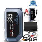 Alem VTN-605 Şarjlı 12.000 Mah Taşınabilir Çantalı Araç Akü Şarj Takviyeli Işıklı Hava Kompresörü