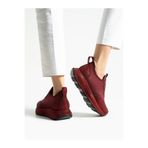 ALEMDAR AYAKKABI CELİS Bordo Taş Detay Kadın Sneakers