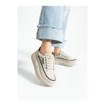 ALEMDAR AYAKKABI LUNİA Krem Anoraklı Kadın Sneakers