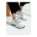 Alemdar Shoes Bonita Beyaz Cırtı Taş Detay Kadın Sneakers