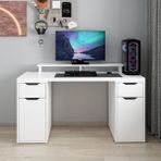 Alen 150 cm 2 Çekmeceli 2 Dolaplı Çalışma & Oyuncu Masası - Beyaz - 150x60x75
