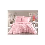 Alena Home Gold Serisi Düz Pudra 180x200 cm Çift Kişilik Lastikli Çarşaflı Nevresim Takımı