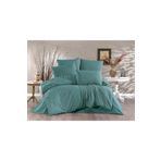 Alena Home Gold Serisi Düz Yeşil 180x200 cm Çift Kişilik Lastikli Çarşaflı Nevresim Takımı
