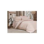 Alena Home Style Pamuklu (Lastikli Çarşaflı) Çizgili Çift Kişilik Nevresim Takımı krem 240 x 260 AlenaNM348