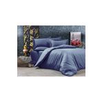 Alena Home Style Pamuklu Otel Serisi Çizgili Çift Kişilik Nevresim Takımı lacivert 240 x 260 AlenaNM345