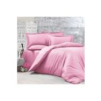 Alena Home Style Pamuklu Otel Serisi Çizgili Çift Kişilik Nevresim Takımı Pembe 240 x 260 AlenaNM284