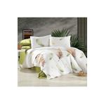 Alena Home Style%100 Pamuklu 100x200 Tüy Desenli Tek Kişilik Nevresim Takımı (Lastikli Çarşaflı) yeşil 100 x 200 AlenaNM392