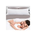ALERSS %100 Doğal Kokusuz Cift Kişilik Uzun Tek Yün Yastık 45 X 140 Cm ( Bir Yastık da Koca'yın Yastığı )