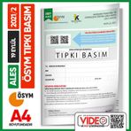 ALES 2021/2 ÖSYM Tıpkı Basım Çıkmış Soru Deneme Kitapçığı Video/PDF Çözümlü Türkiye Geneli