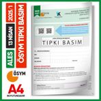 Ales 2025/1 Ösym Tıpkı Basım Çıkmış Soru Deneme Kitapçığı Video/p