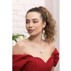 Alessandra 925 Ayar Gümüş Barok İnci Küpe