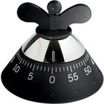 Alessi Kitchen Timer, mutfak saati, Siyah, 6.5 x 11 x 24 cm