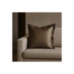 Alesta Home İpek Zikzak Dikişli Kulaklı Bej Kırlent Kılıfı 50x50 cm