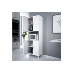 Alesta Life 4 Kapaklı Orta Mikrodalga Mini Fırın Bölmeli Mutfak Dolabı Çok Amaçlı Dolap Beyaz