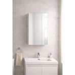 Alesta Life Aynalı Tek Kapaklı, 2 Bölmeli Lavabo Banyo Dolabı