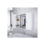 Alesta Life Beyaz Aynalı Banyo Dolabı 65x75x14 cm