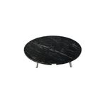 Alesta Life Siyah Pratik Yer Sofrası | 21 Cm Katlanabilir Metal Ayaklı | Hamur Açma Tahtası | Oyun Masası