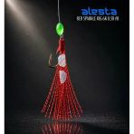Alesta Red Sparkle Rıg X0225 6 Köstek Hazır Takım 0.30Mm No:8 İğne