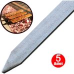 Alet Çantam Adana Şiş Yassı Demir Mangal Barbekü Kebap Beyti Kıyma Şişi 50CM - 5 Adet