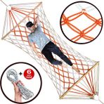 Alet Çantam Büyük Boy Hamak Çift Katlı Kalın Sağlam Örme Ipli File Salıncak 110CMX200CM (Ürün Rengi Değişkenlik Gösterir) - 110 x 200 cm