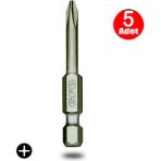 Alet Çantam Gfb Bits Yıldız Uç Vidalama Matkap Ucu Ph1 x 50 mm - 5 Adet