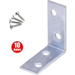 Alet Çantam Mobilya Dolap Köşe L Gönye 15x35x35 Bağlantı - 10 Adet