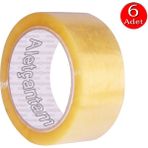 Alet Çantam Şeffaf Koli Bandi 100 Yrd - 6'lı Paket