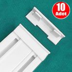 Aletçantam 2li Korniş Kapağı Geçmeli Ray Perde Son Kilidi - 10lu Paket