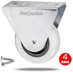 Aletçantam 50mm Sabit Mobilya Tekeri Masa Sehpa Dolap Tekerlek -4 Adet