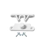 ALETÇANTAM Pvc Kapı Pencere Sineklik Beyaz Plastik Çıt Çıt Kilit Menteşe Büyük Boy 5cm -10 Adet 01506101101101