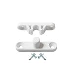 ALETÇANTAM Pvc Kapı Pencere Sineklik Beyaz Plastik Çıt Çıt Kilit Menteşe Küçük Boy 4cm -10 Adet 01505101101101