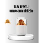 Alev Efektli Ultrasonik Uçucu Yağ Difüzörü 280ML Su Tanklı ve Sessiz Çalışma Özellikli - Renkli