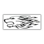 Alev Kurt Desenli Sticker Araba Yapıştırma