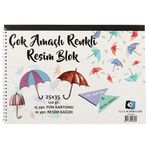 Alex ALX-0589 25x35 120 gr Renkli 25'li Resim Defteri
