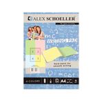 ALEX SCHOELLER A.LBK.BLK.000.03 RENKLİ BLOK KARELİ A4 80 GR.60'LI PEMBE,MAVİ, SARI,YEŞİL - 7673