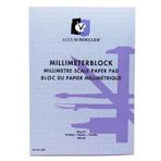 Alex Schoeller A4 20 Yaprak 80 gr Mavi Millimeter Blok